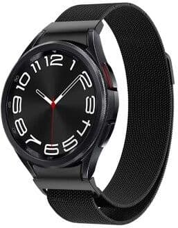 Everyday Crate Samsung Galaxy Watch 6 Milanese Watch Band Magnetic Stainless Steel Metal Watch Strap Replacement black