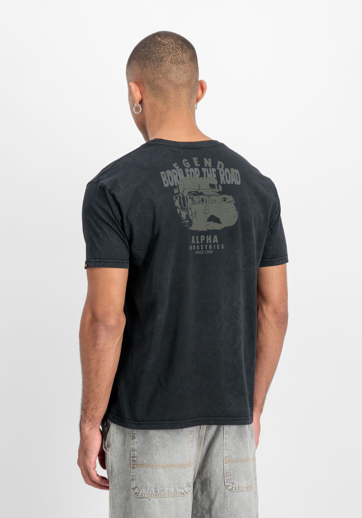 T-Shirt ALPHA INDUSTRIES "Legend T-Shirt", Herren, Gr. XL, schwarz, Obermaterial: 100% Baumwolle, Shirts T-Shirt schwarz XL