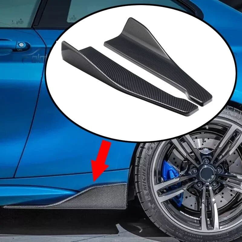 AutoJZWT Universal Car Side Skirt Bumper Spoiler Splitter Protector For Volkswagen Golf 6 Volvo V70 Versa Nissan Accessories Peugeot 208
