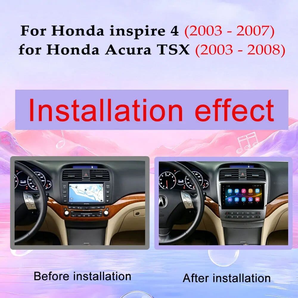 NONE For Honda inspire 4 2003 - 2007 for Honda Acura TSX 2003 - 2008 CarPlay Android GPS Navi Car Radio Multimedia Player DSP Stereo