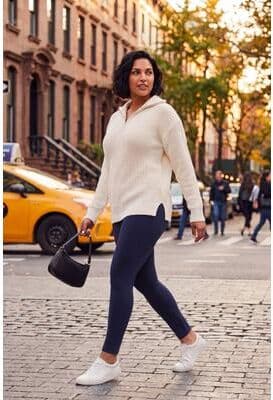 Plus Size Women's Ponte Legging by Avenue in Navy (Size 18)