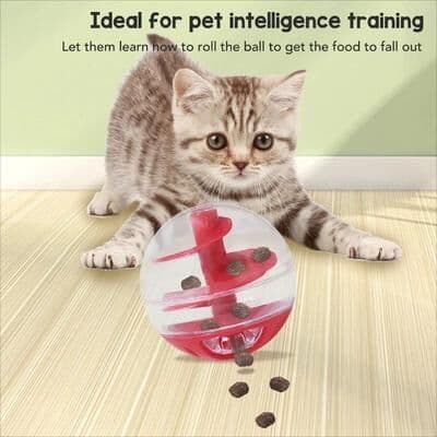 Uplift Essentials Interactive Cat Treat Dispensing Puzzle Ball Interactive Cat Treat Dispensing Puzzle Ball