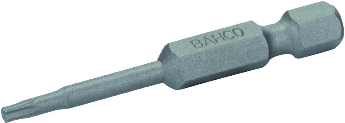 Pontas de aparafusadora standard 1/4" para parafusos TORX® de T40 -50 mm - 5 Pcs/Caixa de plástico Bahco 59S/50T40