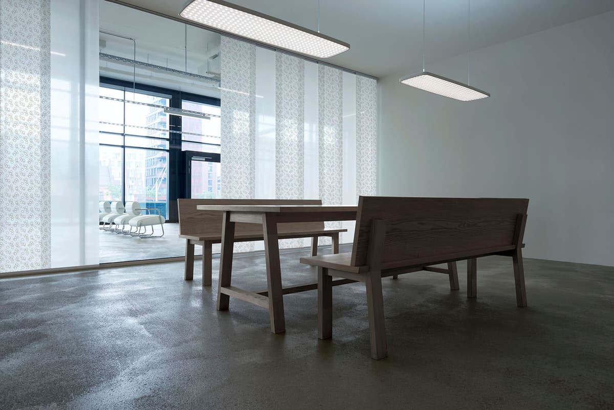 Gardinenschiene GARESA "Flächenvorhangschiene SMART", grau (aluminiumfarben), L:340cm, Aluminium, Kunststoff, Gardinenstangen, Gardinenschiene, Aluminiumschiene für Vorhänge mit Gleiter, verlängerbar, Decke