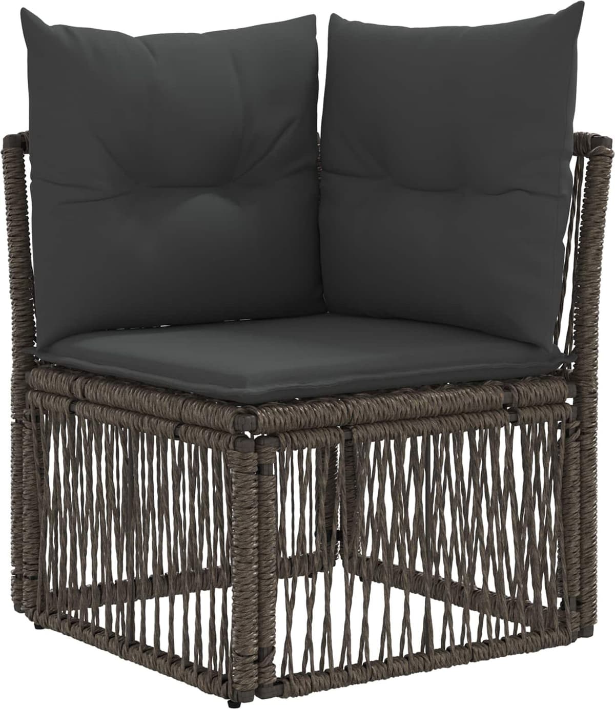 vidaXL Ensemble de canapé de jardin 13 pc Gris polyrotin