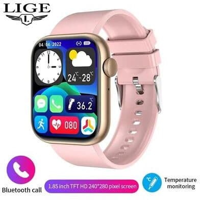 Uplift Essentials Elegant Bluetooth Calling Fitness Smartwatch pink