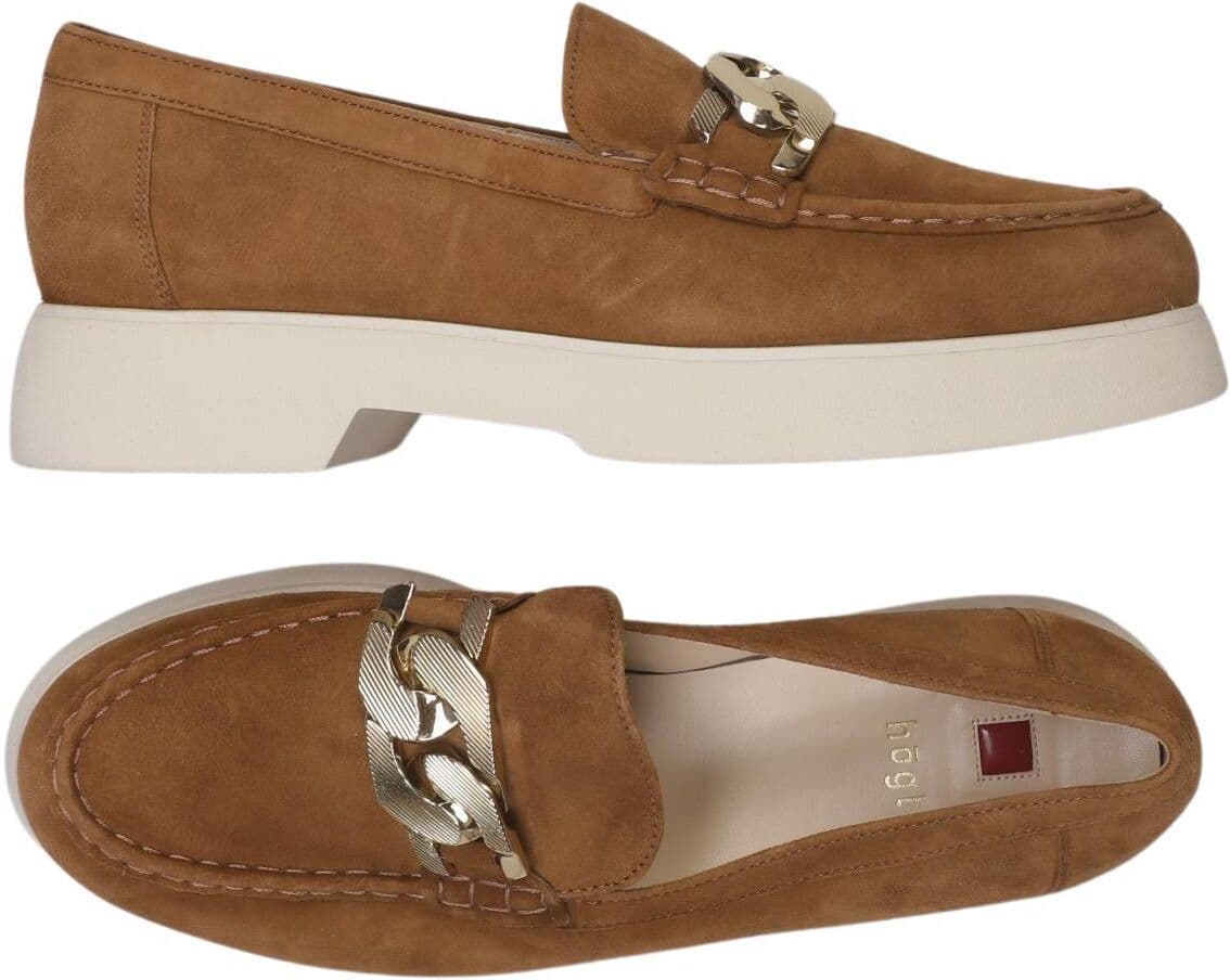 högl Damen Halbschuh, Braun, Gr. EU 38,5 (UK 5.5), Leder - Second Hand