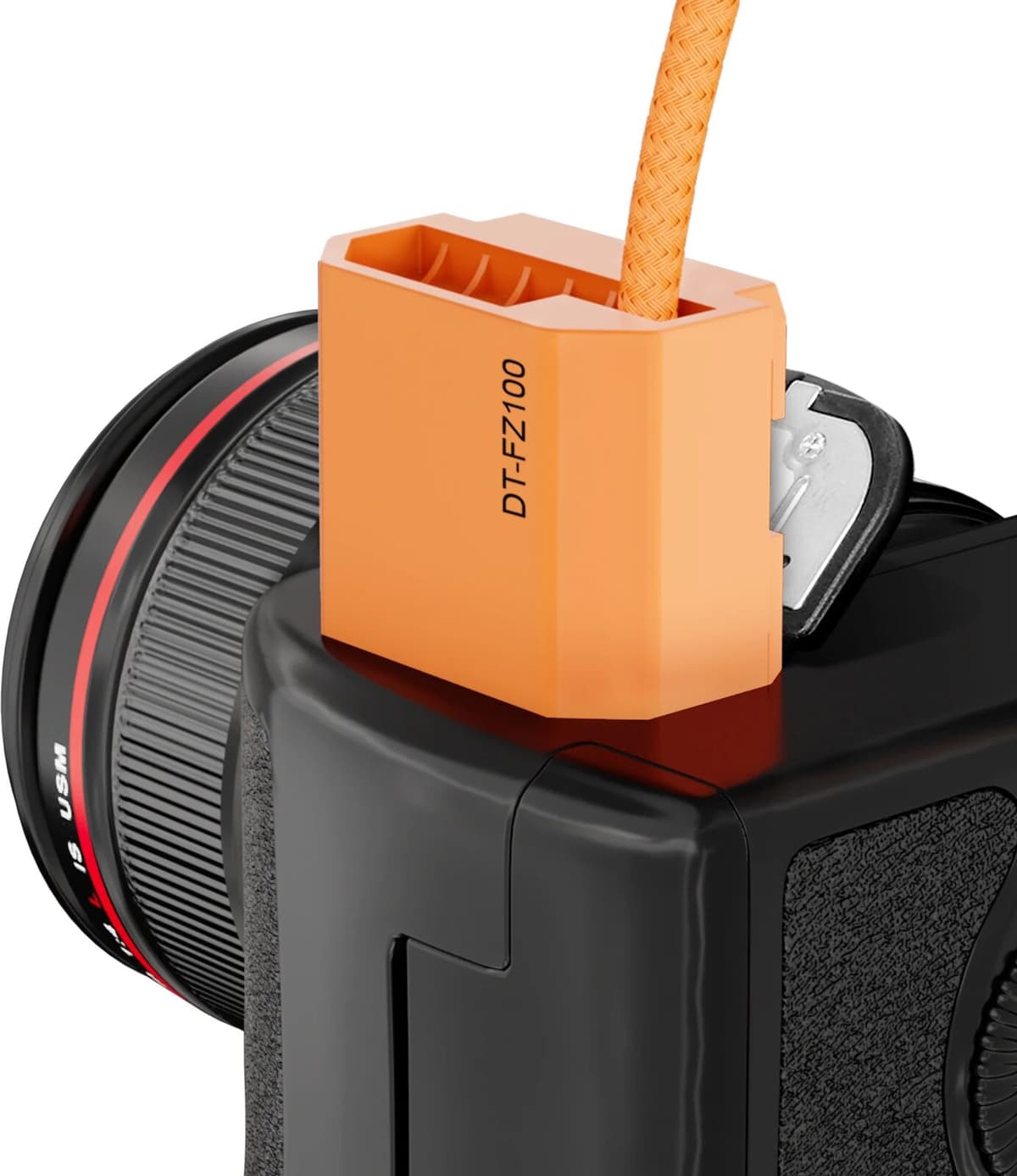 SETTO Extendable Power Adapter Cable NP-FZ100 Dummy Battery to D-Tap Connector Adapter Type-C for Sony A7III A7RIII A7SIII A7RM4 A9
