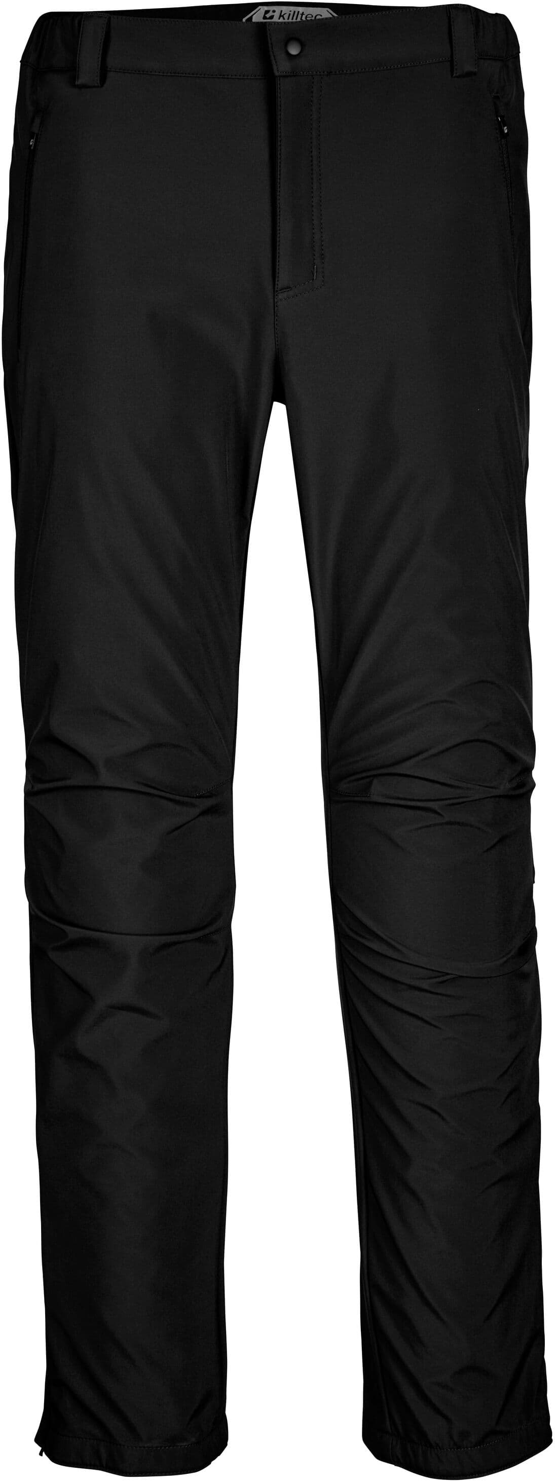Softshellhose KILLTEC "KOW 49 KG MN SFTSHLL PNTS", Herren, Gr. 24, Kurzgrössen, schwarz, Oberseite: 88% Polyester, 12% Elasthan.Rückseite: 100% Polyester, Hosen Softshellhose, Softshellhose für Outdoor, wasserabweisend, atmungsaktiv, elastisch schwarz 24,