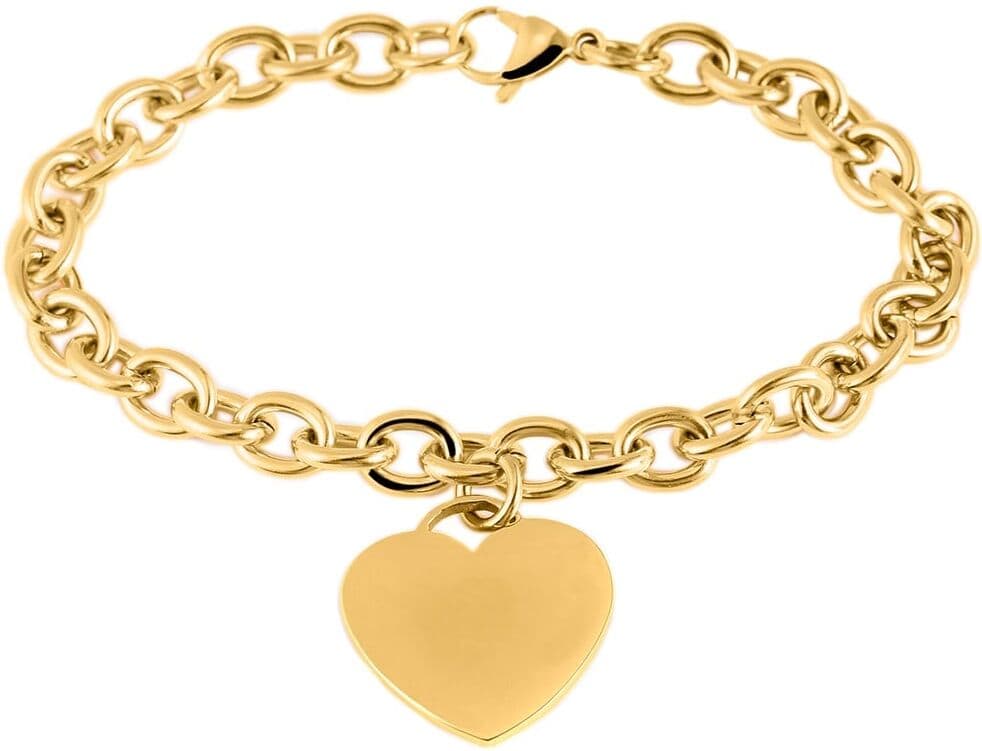 Armband LADY, gold (goldfarben, goldfarben), Armbänder, Damen, Edelstahl, Armband