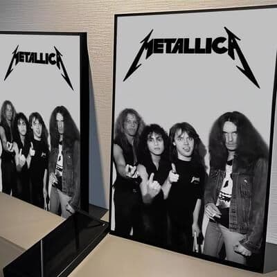 Inspired Finds Metallica Classic Band Poster Canvas Wall Art For Living Room Decor ...and Justice For All Lady Justice Cover 22.44x35.43in (no Frame)