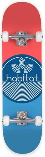 Habitat Skateboards Habitat Leaf Dot Skateboard Komplettboard (Blau)