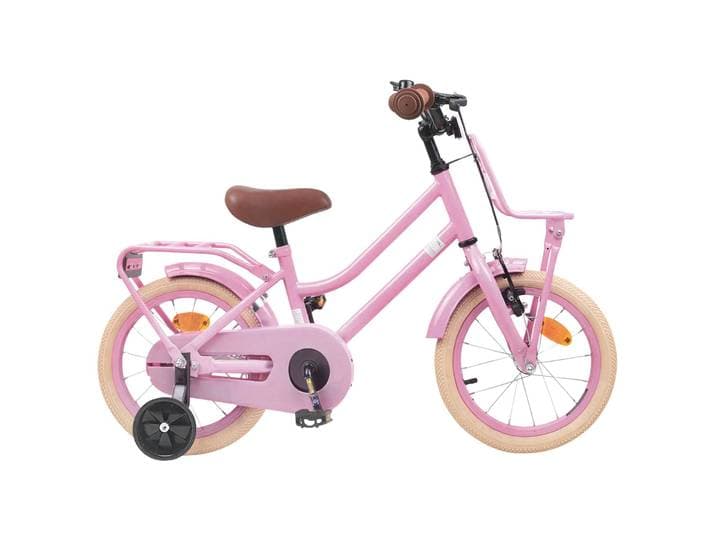 vidaXL Kinderfahrrad 12 Zoll für 2-4 Jahre alt Hellrosa