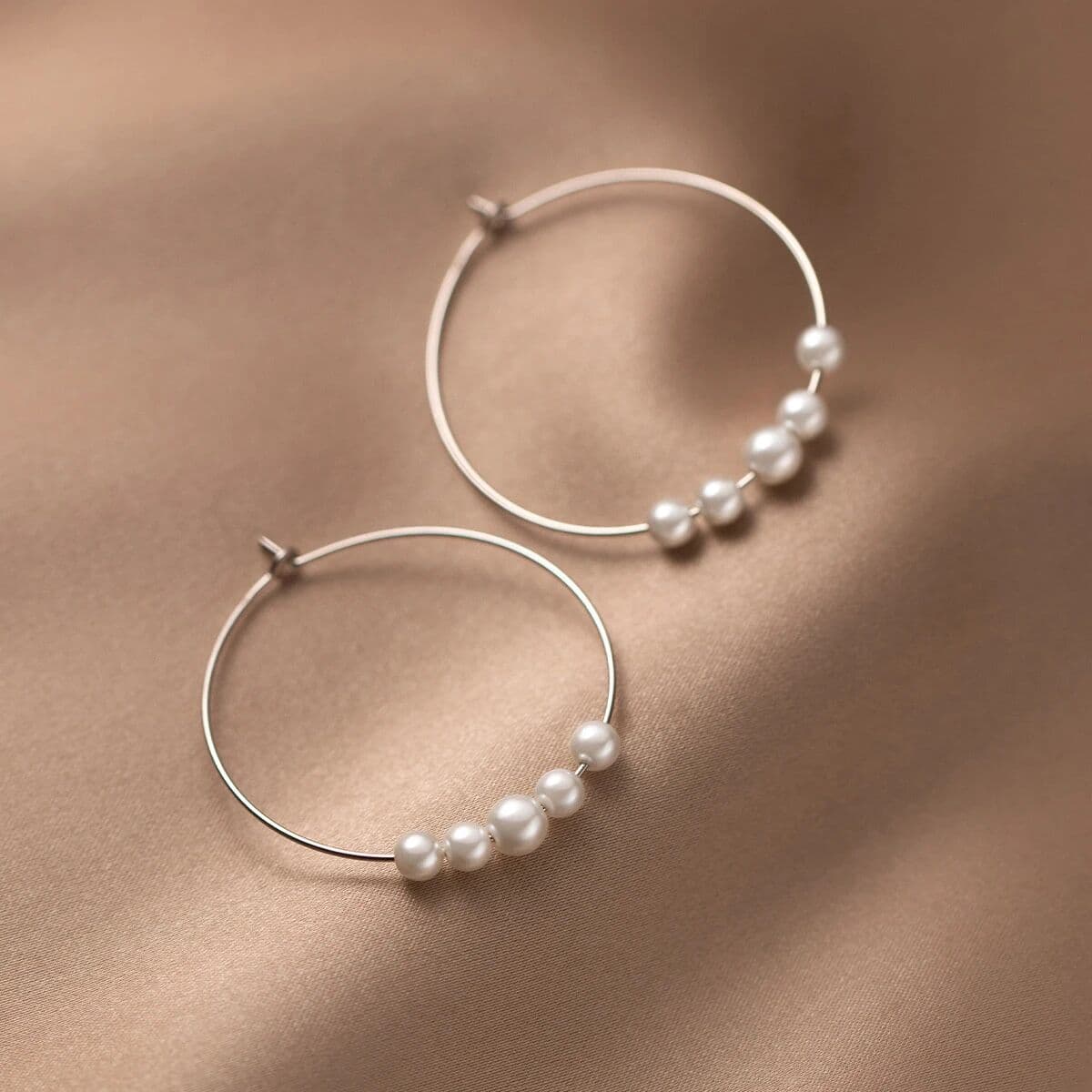 Modian 925 Sterling Silver Big Circle Simple Party Hoop Earrings Fashion Exquisite Fine Buckle Ears For Women Fine Jewelry