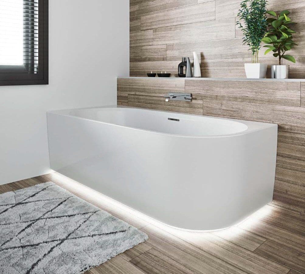Riho Desire Corner LED wanna asymetryczna z oświetleniem prawa 184x84cm B087002005