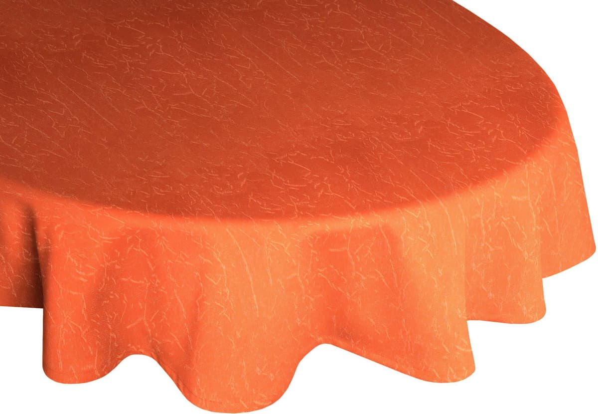 Tischdecke WIRTH "Lahnstein" Gr. 1, orange (terrakotta), B:130cm L:190cm, Polyester, Tischdecken, Tischdecke, oval terrakotta B/L: 130cm x 190cm, oval