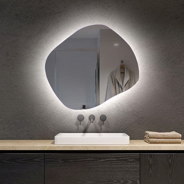 Artforma LED zrcadlo do koupelny s nepravidelným tvarem R221