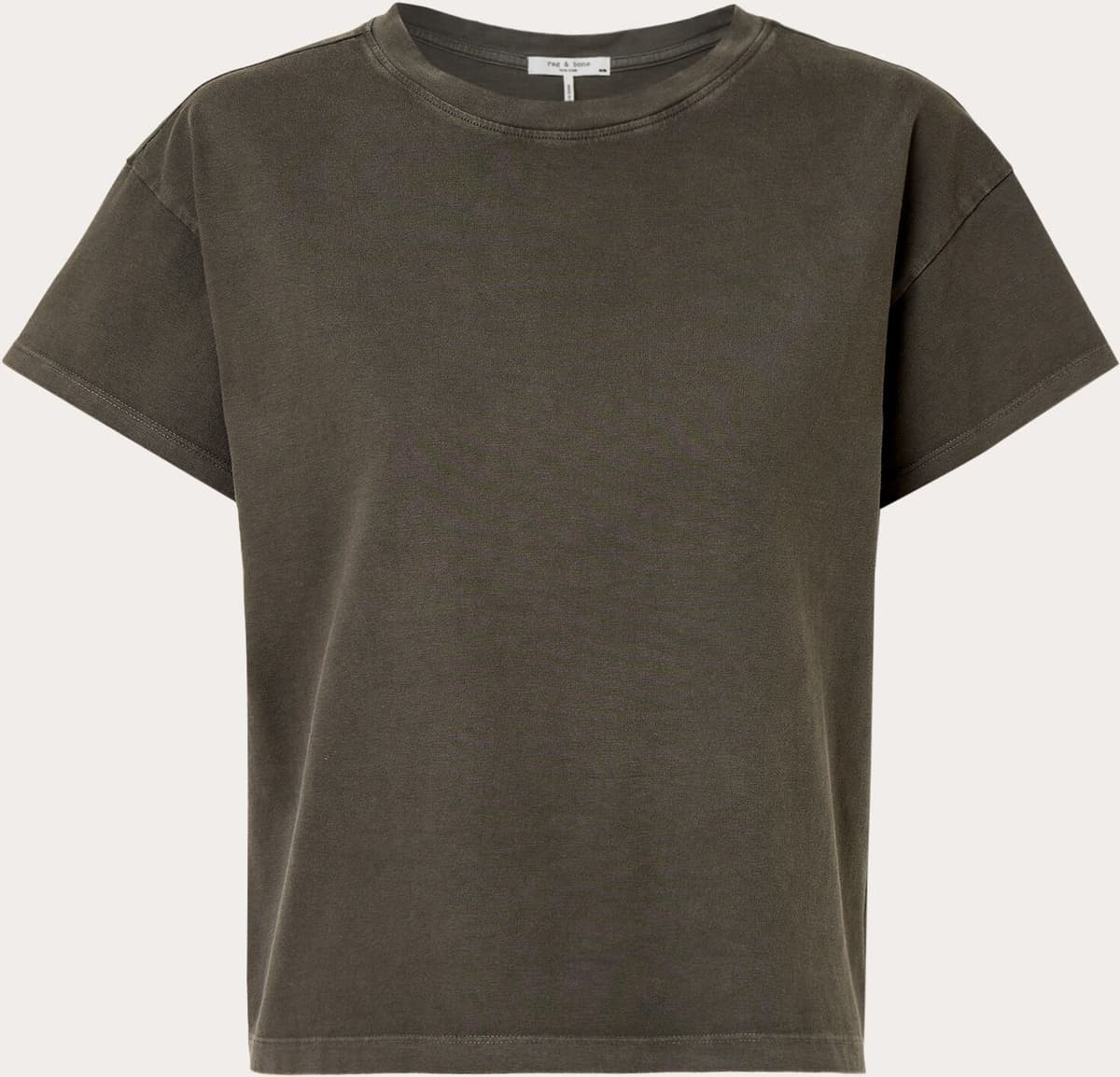 Rag & Bone Rag &amp; Bone - Camiseta boxy Kelly lavado distressed Pizarra.  (L) Gris oscuro
