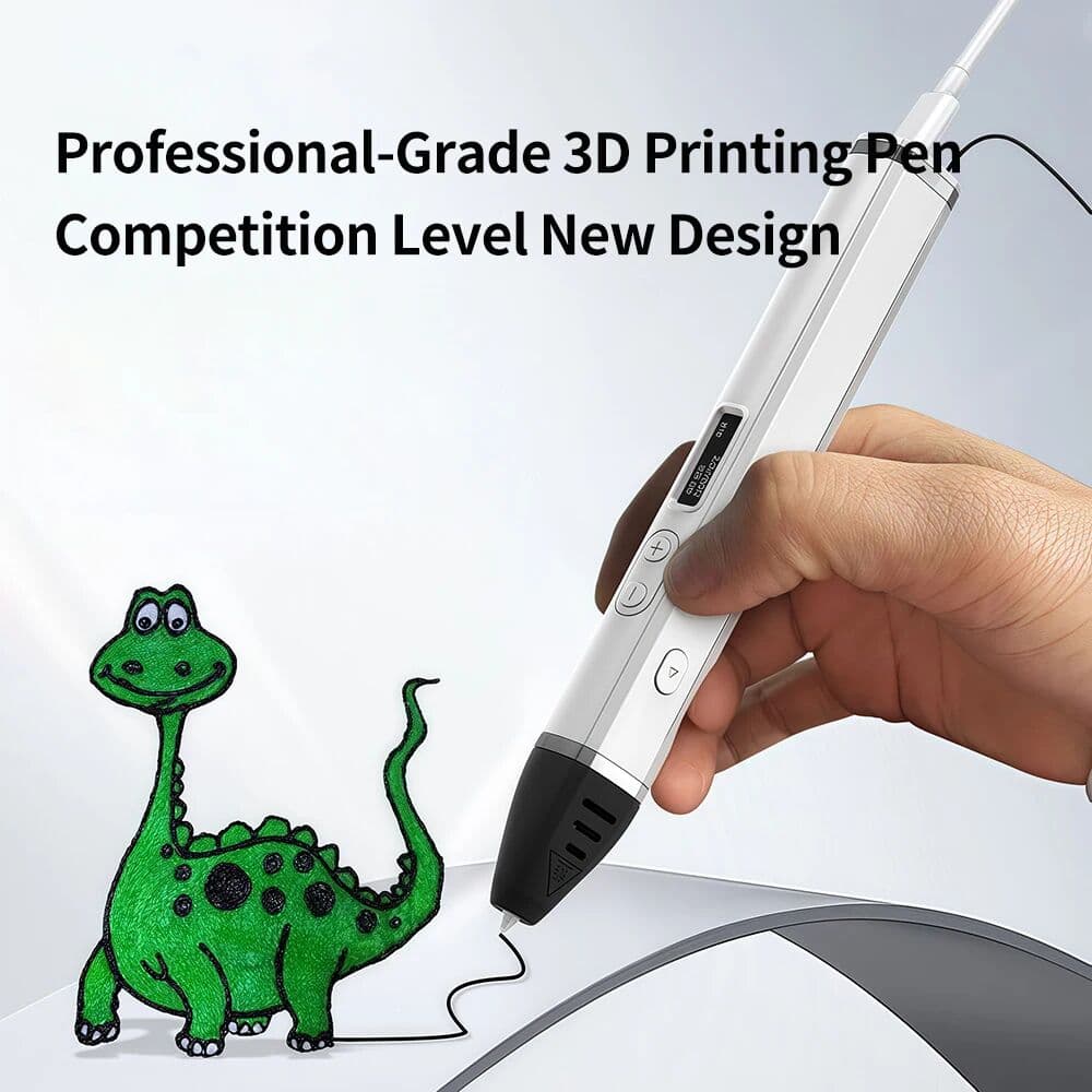 NONE 3D Printing Pen Professional 3D Print Pens Competition Level OLED Display With PLA Filament 3D Doodling Making Detachable Design
