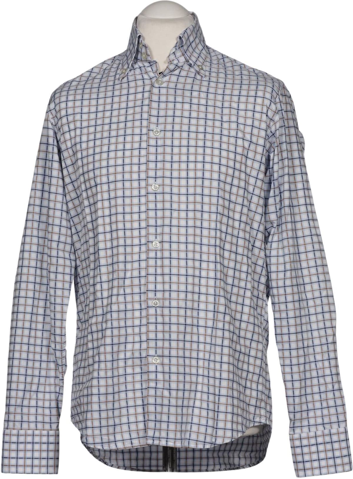 by Hugo Boss Herren Hemd, Hellblau, Gr. 39, Baumwolle - Second Hand