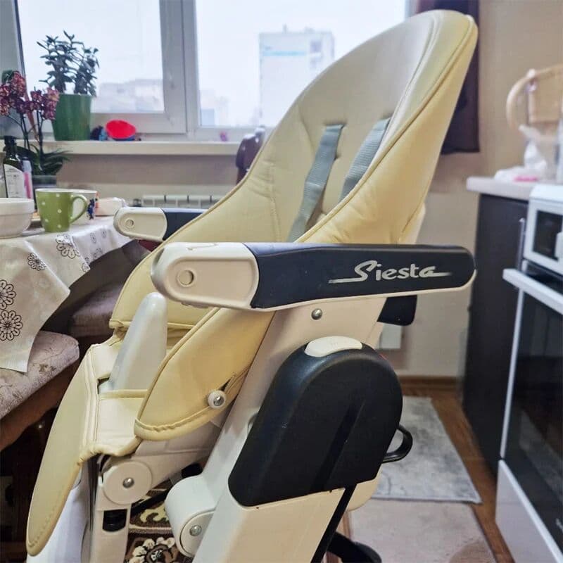 NONE Baby Seat Cushion For Peg Perego Siesta Prima Pappa Zero3 High Chair Children Growth Chair PU Leather Cover Dinner Chair Cover