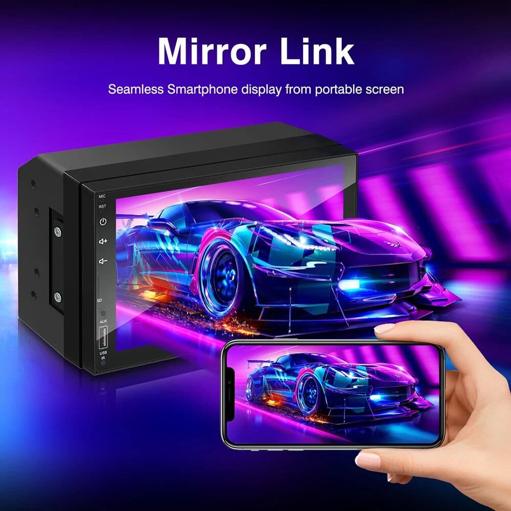 ANYFAR 2Din 7 Inch HD Screen Full Touch Carplay Android Auto Car Raido Multimedia MP5 Player Stereo USB Bluetooth Universal Autoradio