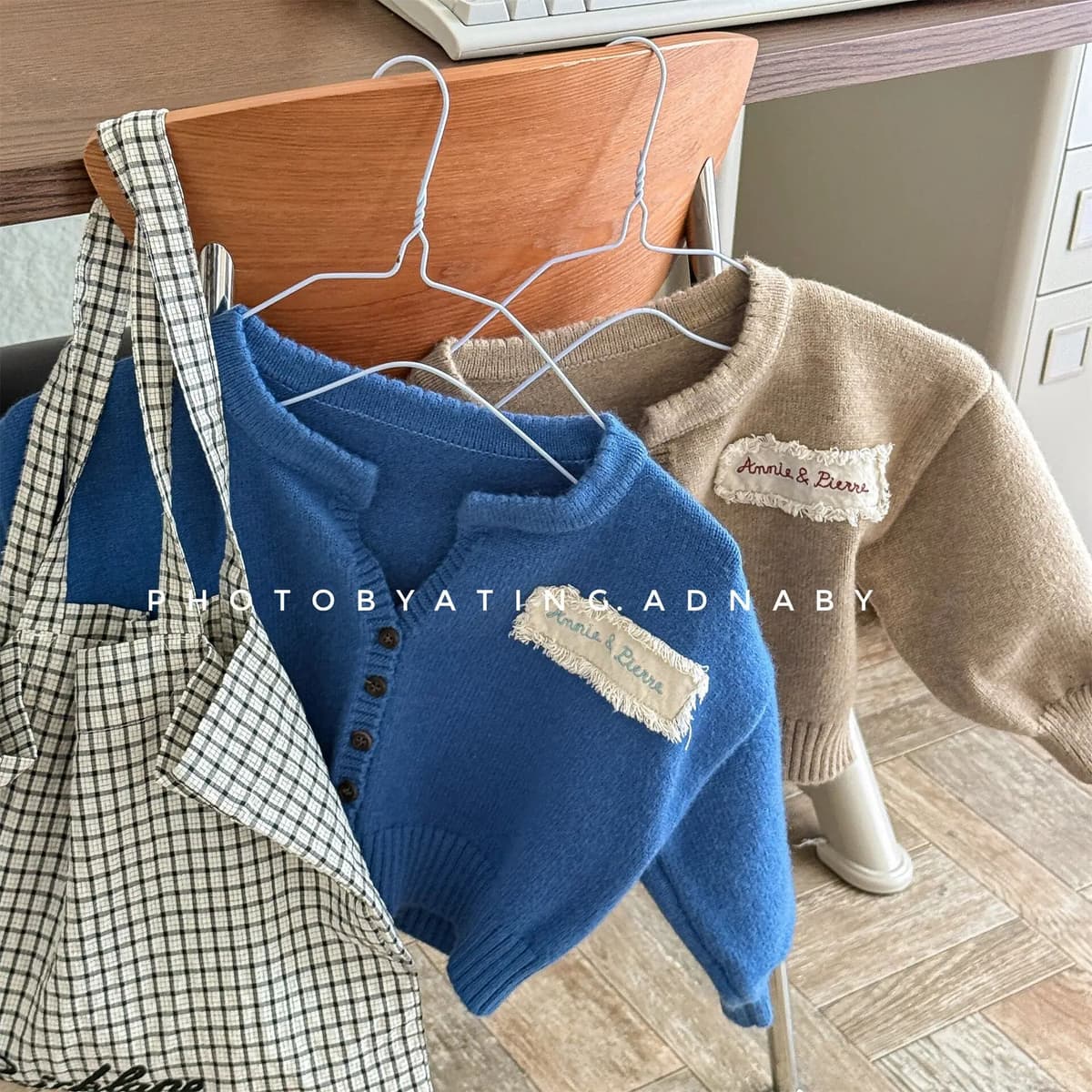 NONE Girls Sweater 2026 Autumn  Children's Clothing Korean Style Girl Baby Fashion Loose Sweater Cardigan Casual Simple Daily