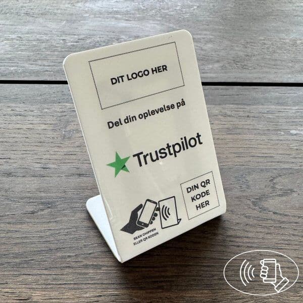 Securit Bordskilt Med Chip, Eget Logo, Trustpilot