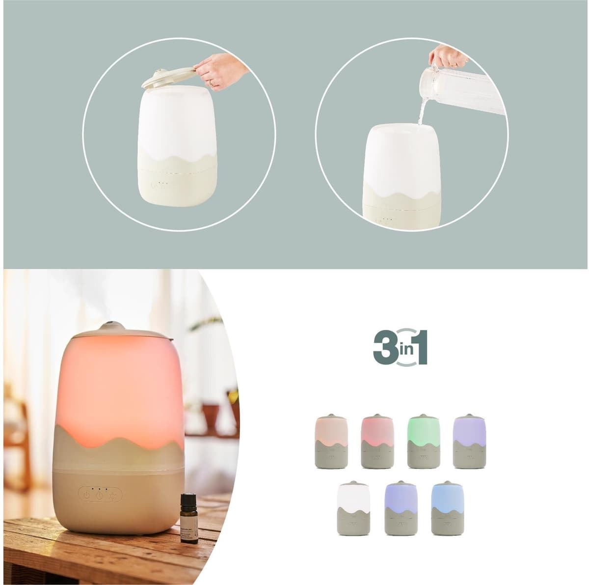 Luftbefeuchter BABYMOOV "Wave", beige, Luftbefeuchter, Luftbefeuchter beige Einheitsgröße