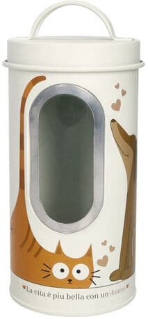 Brandani BARATTOLO PET CANE-GATTO AVORIO METAL/PVC