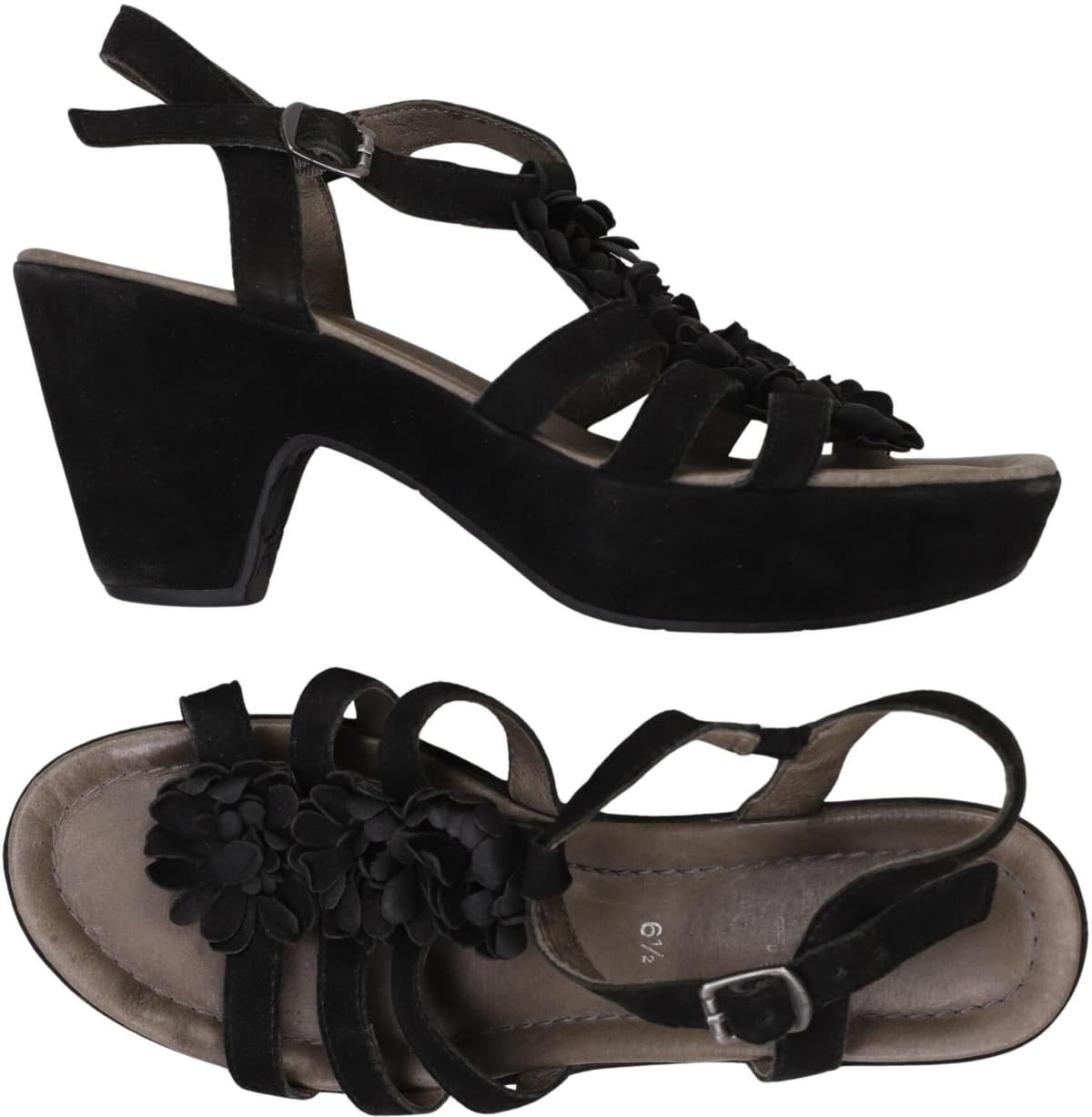 Gabor Damen Sandalen, Schwarz, Gr. EU 40 (UK 6.5), kein / Etikett - Second Hand