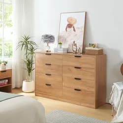 Kommode Varkaus 90x140x40 cm Eichenoptik [en.casa]
