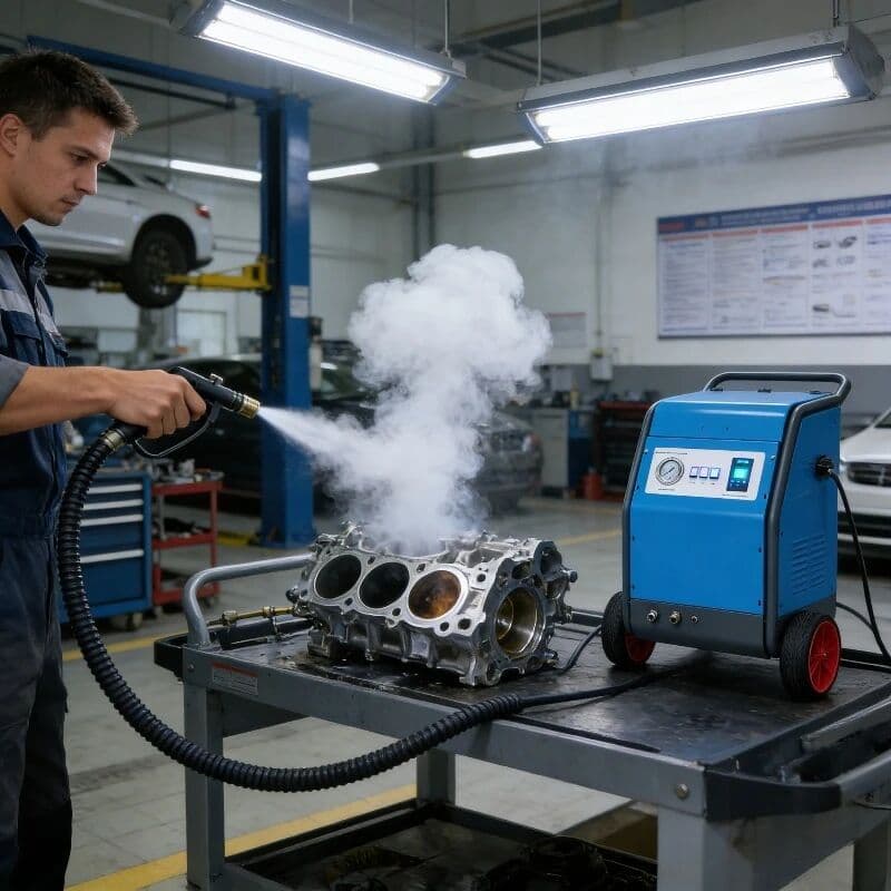 NONE Eco-Friendly Dry Ice Blasting Machine for Car Engine Non-Abrasive Cleaner Remove Adhesives Stickers without Surface Damage