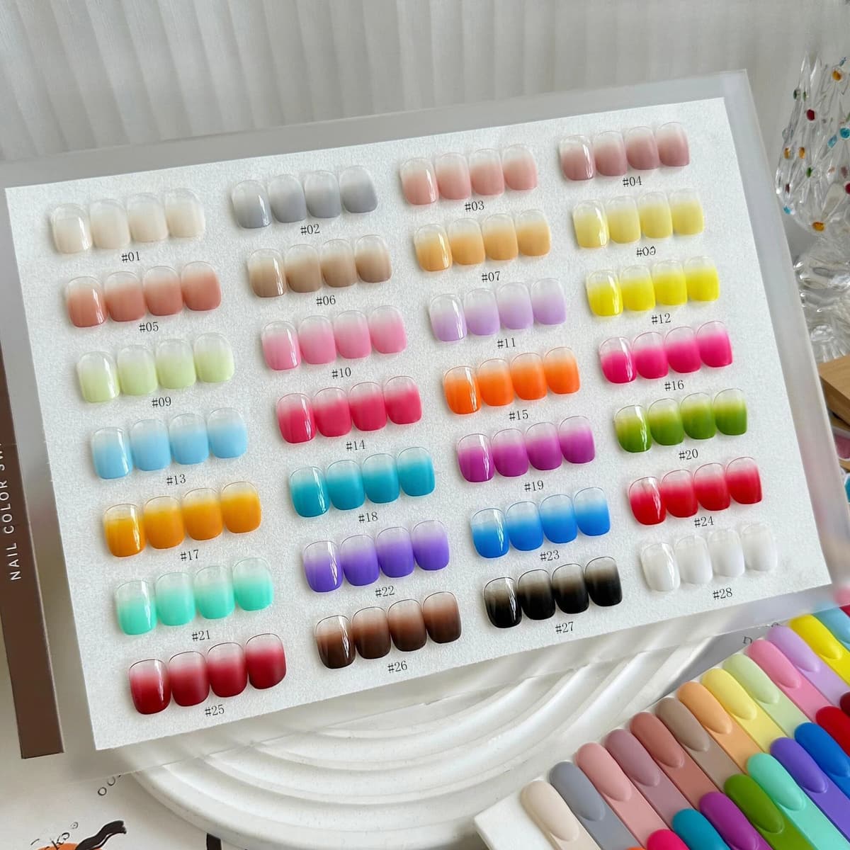 NONE 28 Colors Summer Nail Pat Painting Gel for Gradient Stamping Drawing Patting 4 IN 1 UV/LED Soak Off Long Wear Gel Varnishes
