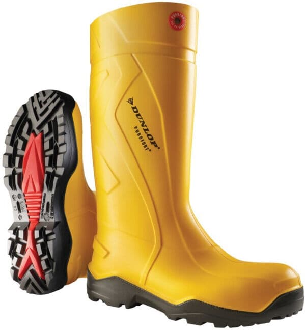Bottes de sécurité Purofort+ Full Safety T. 42 jaune polyuréthane S5 CI SRC EN I ; Dunlop (45507-42)