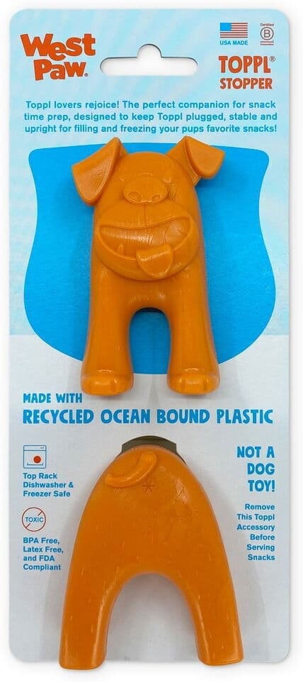 West Paw Toppl Stopper Orange