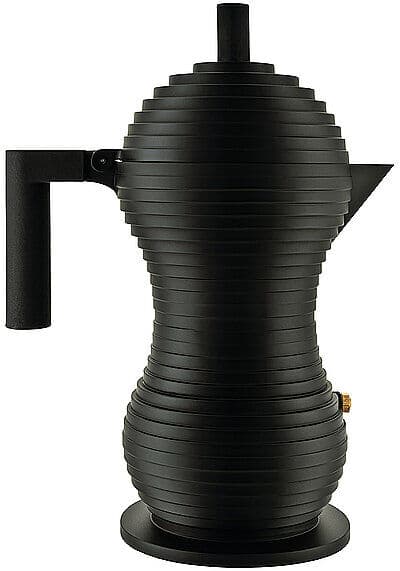 Alessi Espressomaschine Pulcina Black Alu/Schwarz 6 Tassen schwarz EG