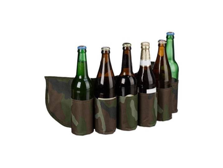 Relaxdays Lot de 10 ceintures à bière pack de 6