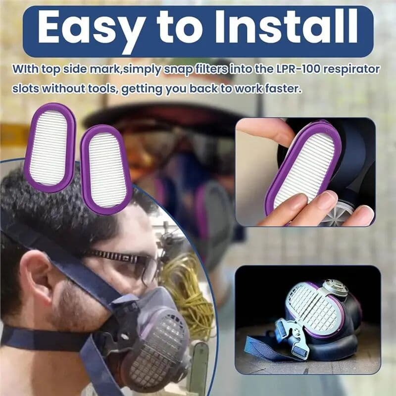 NONE For GVS Elipse& LPR-100 6Pac P100 Respirator Replacement Filter SPR321 For SPR451(S/M), SPR457(M/L), SPR449(S/M), SPR456(M/L)