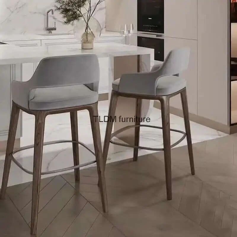 NONE Dining Highchairs Bar Stools Reception Chairs White Vintage Bar Stools Counter Midcentury Taburetes De Bar Garden Furniture Sets