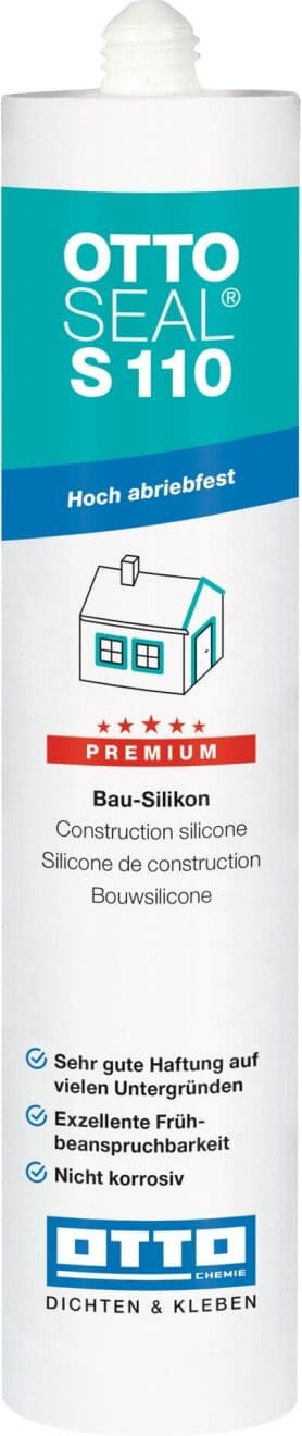 OTTOSEAL® Ottoseal S110 Le Silicone De Construction Haut De Gamme 310ml Gris Soie