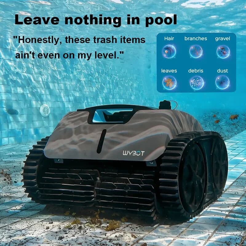 Swimming Pool Robot WYBOT C1PRO Washing Vacuum Cleaner for Backgrounds and Wall, 150㎡ Coverage, 2.5 Hours Runtime, APP Control