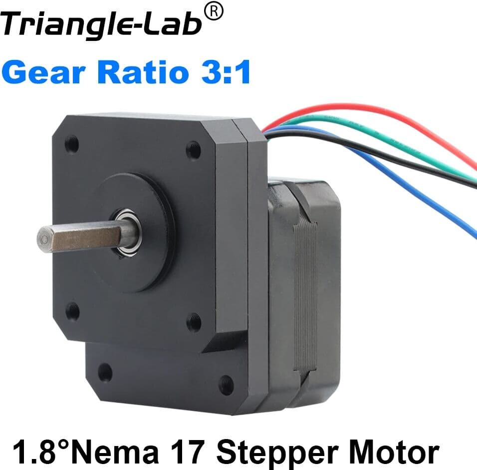 Trianglelab Nema 17 Geared Stepper Motor 3:1 Reducting Stepping Motor For Prusa I3 MK3S Extruder Change 3:1 Gear Ratio