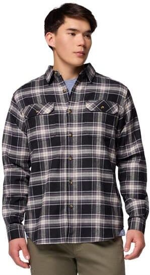 Columbia Sportswear Columbia Flare Gun Stretch Flannel Mens, Black Two Lane Tartan XL