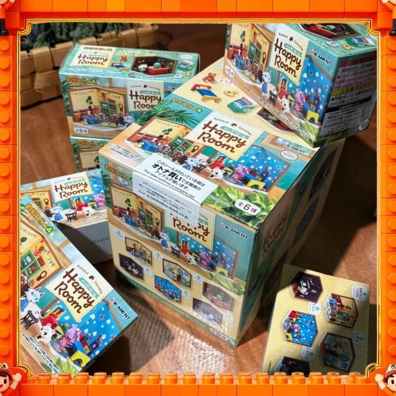 NEW Genuine Re-Ment Animal Crossing Happy Room Desktop Ornament Mini Miniature Figures Blind Box Model Collection Toy Fans Gift