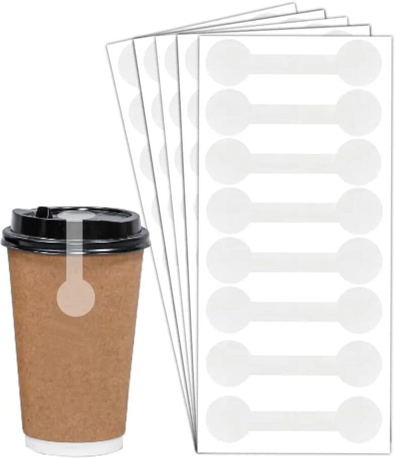 NONE Transparent Tamper Evident Labels,Clear Tamper Resistant Stickers,Transparent Tamper Seals Stickers 2.75x0.5inch 504Pcs