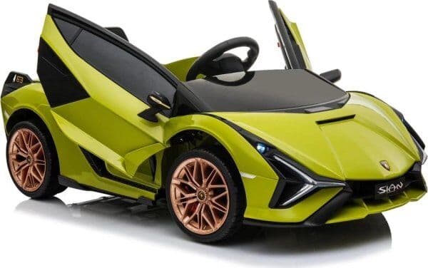 Elbil Lamborghini Sian Børnebil, 12v, Grøn