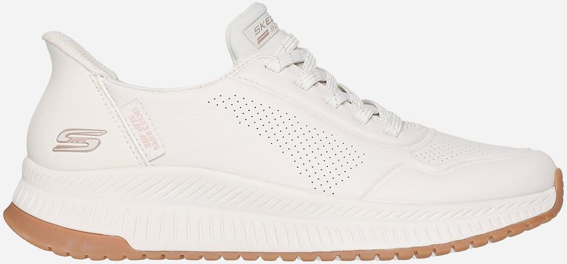 Skechers Slip-ins Bobs Squad 4 W - Scarpe Sneakers - Donna - Bianco 39