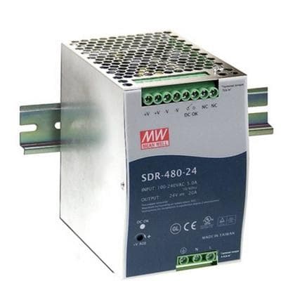 MEAN WELL SDR-480-24 Hutschienen-Netzteil (DIN-Rail) 24 V/DC 20 A 480 W Anzahl Ausgänge:1 x Inhalt 1 St.
