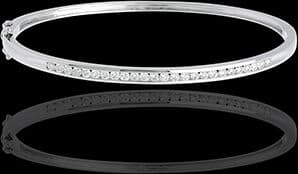 Edenly Diamantarmreif Barett in Weissgold - 0.75 Karat - 25 Diamanten